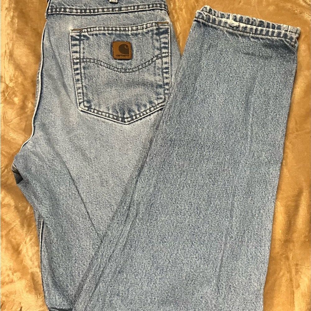 Carhartt Men's Light Blue Tapered Jeans